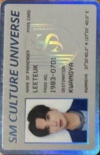 SMTOWN LIVE 2022 周邊卡 護照卡