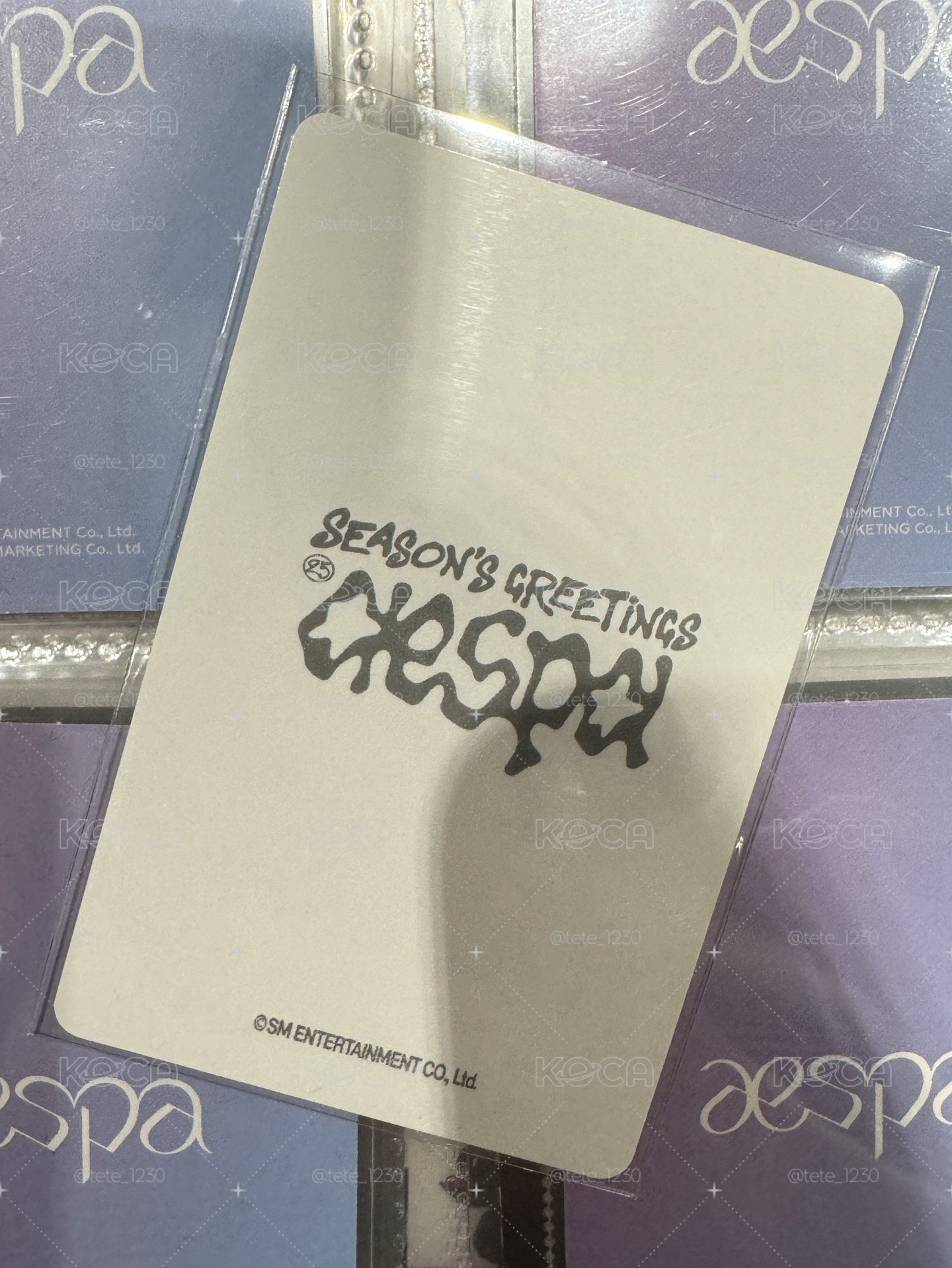 aespa 2025年曆官拍 卡 寧