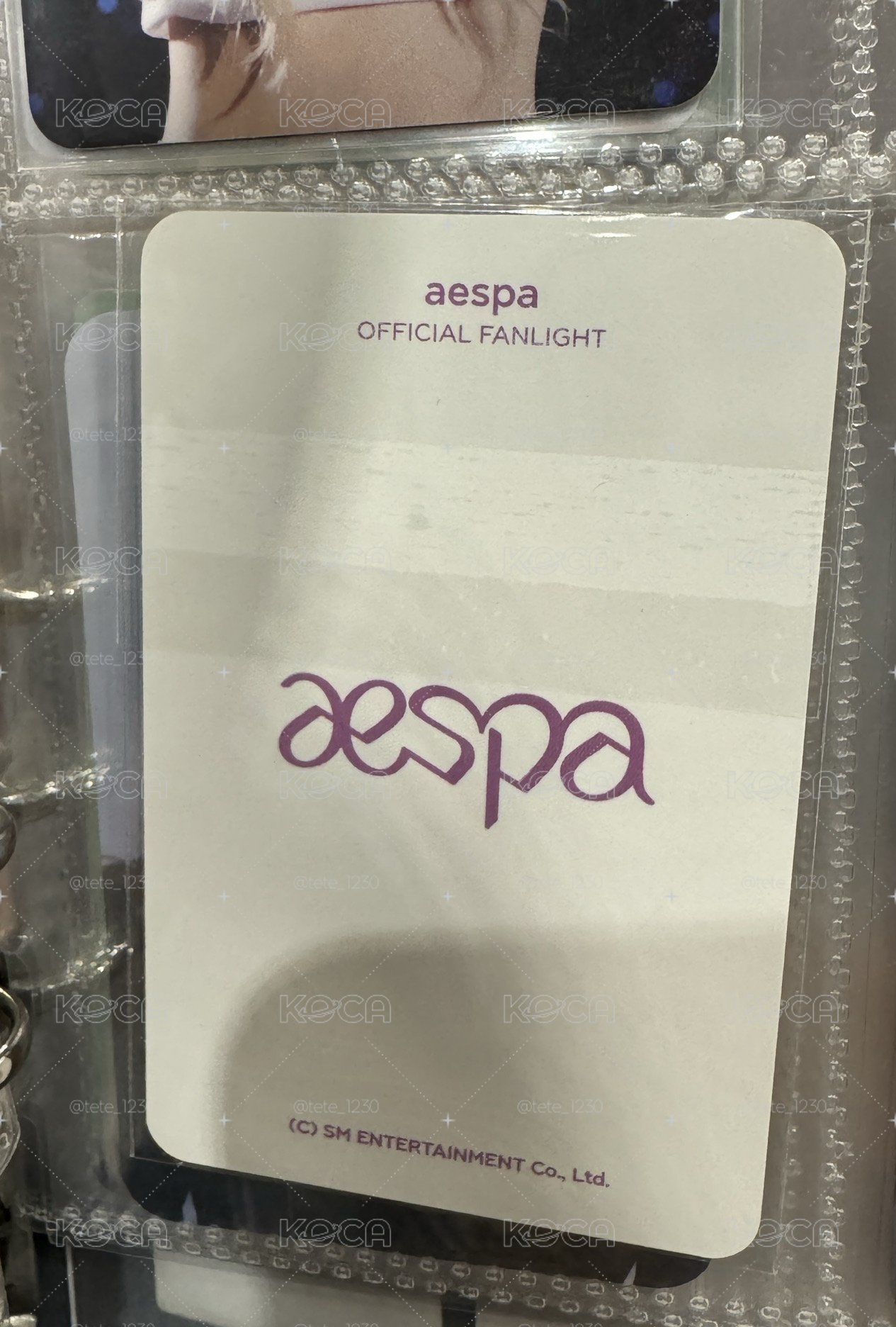 aespa Karina手燈卡