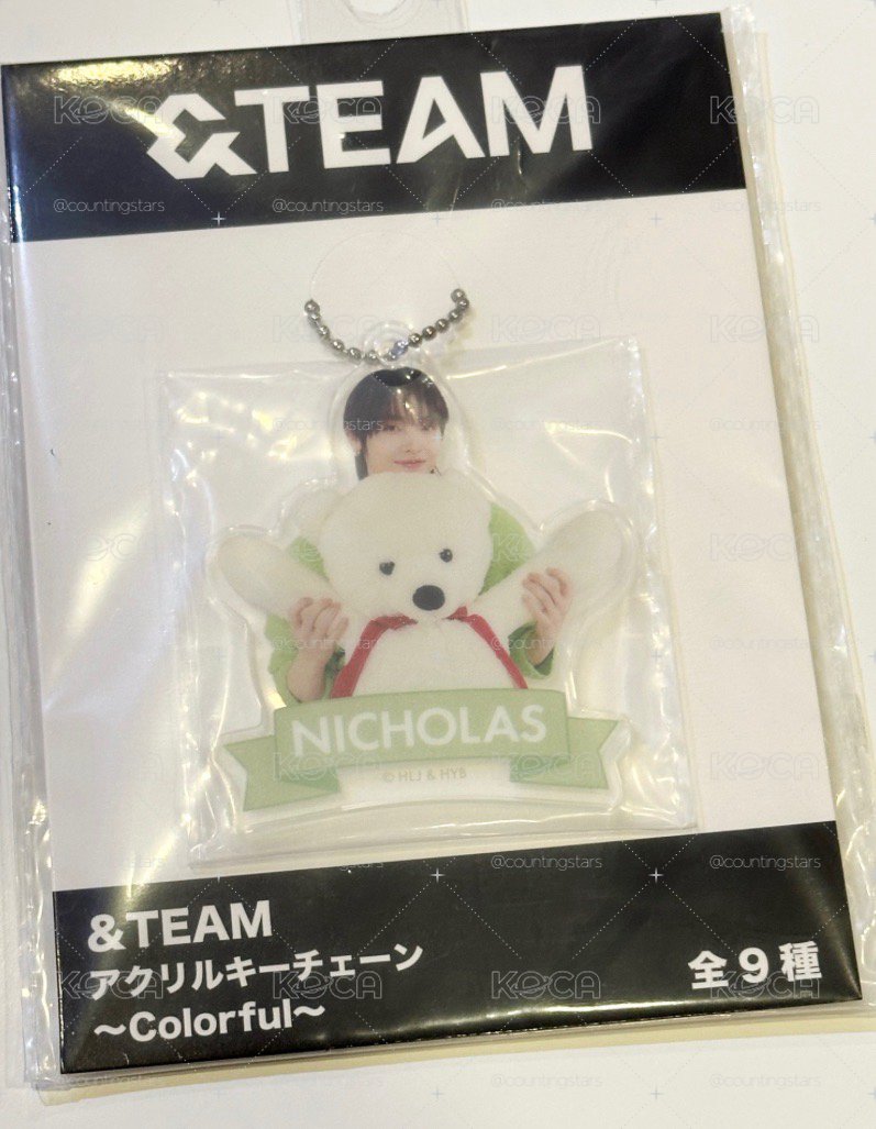 &TEAM NICHOLAS SEGA colorful 抱熊吊飾