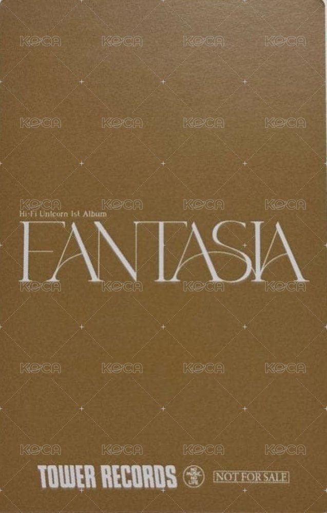 1st ALBUM 『FANTASIA』 塔店 渋谷 特典卡  背面