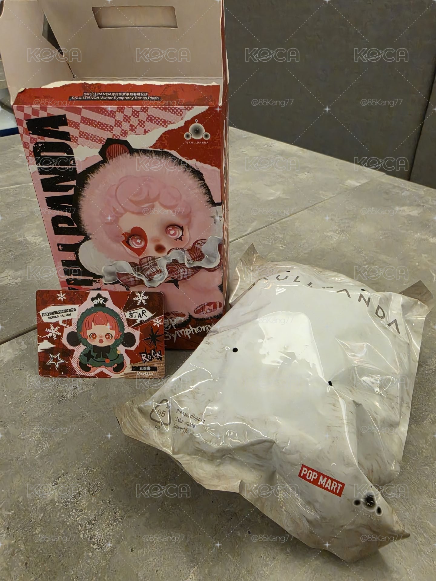 泡泡瑪特 SKULLPANDA 冬日樂章系列毛 絨盲盒公仔 變奏曲