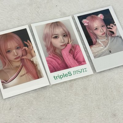 tripleS Chaewon粉髮特典卡