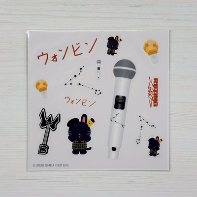 RIIZE｜2026 RIIZING LOUD 東京巨蛋 兔喵鴨貼紙 + 豆兵磁吸吊飾