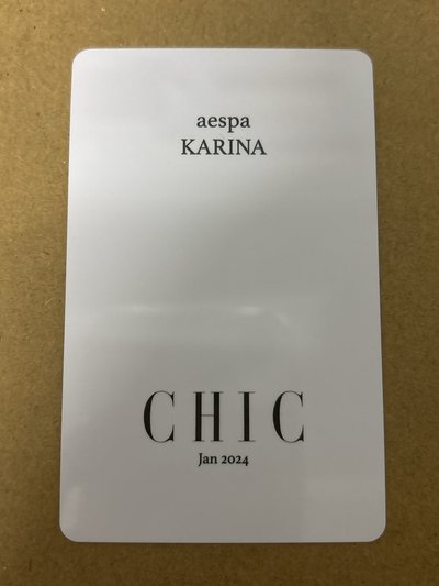 aespa Karina 柚子 雜誌卡 CHIC 雜誌卡 柚-76