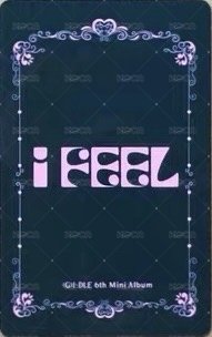 I feel kms 1.0 特典卡 拿花刷 背面