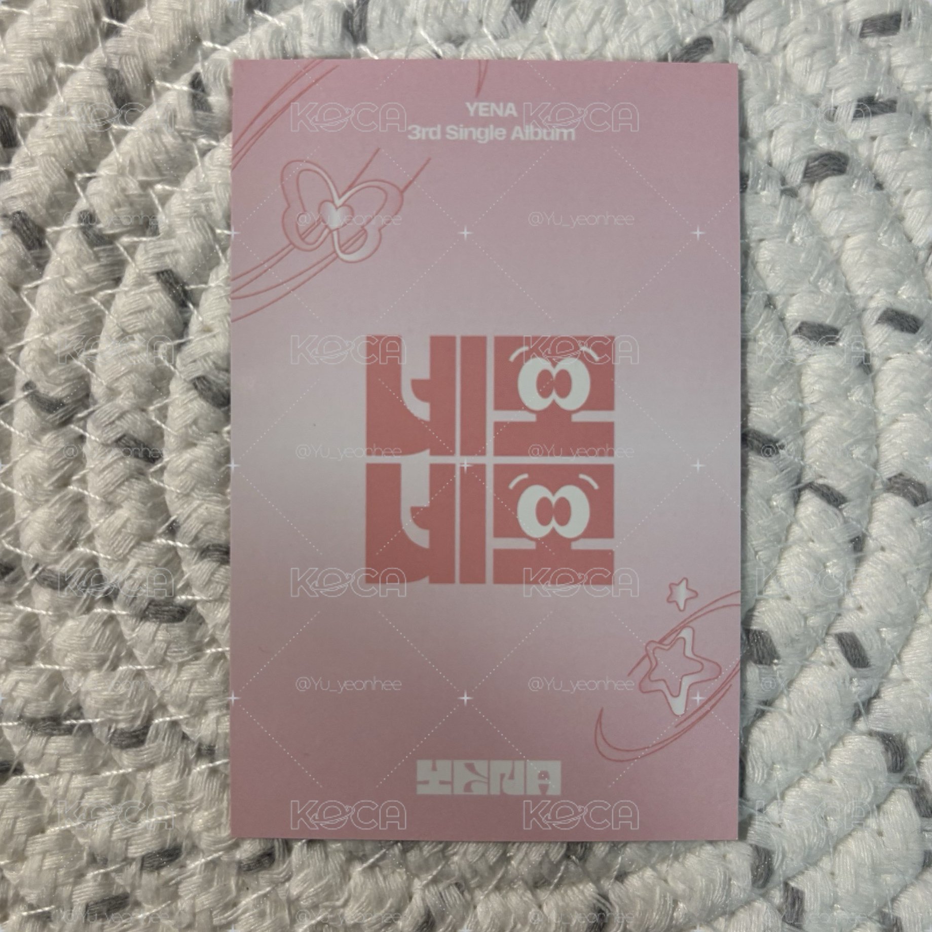 Yena 崔叡娜 NEMO NEMO 專輯卡 粉版