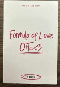 Formula of Love: O+T=<3專卡 刮刮卡