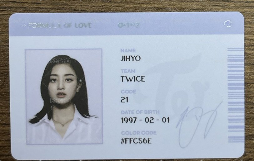 Formula of Love: O+T=<3專卡 ID卡