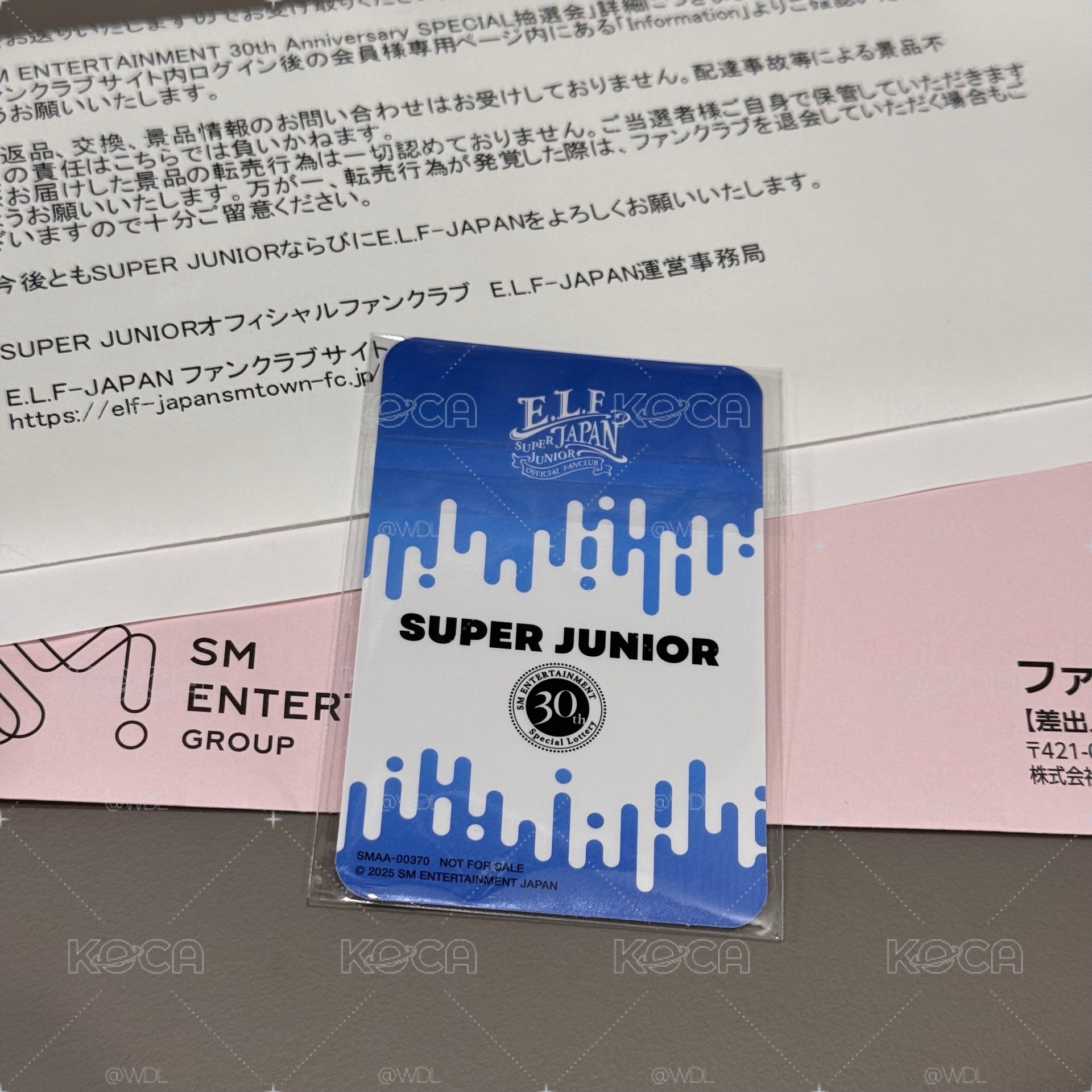 始源 日本FC限定 稀有小卡