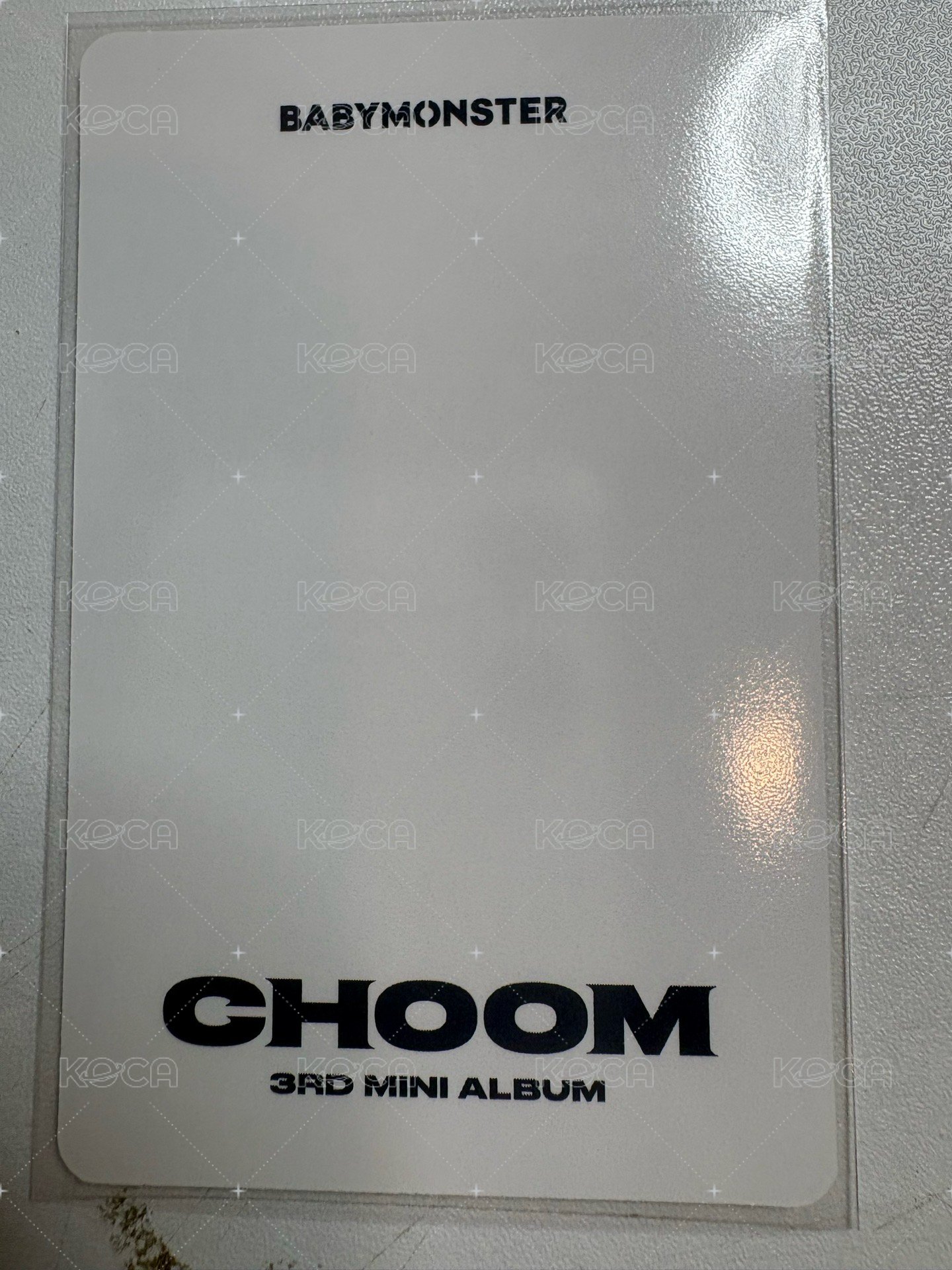 춤 (CHOOM) 單封 專輯卡  背面