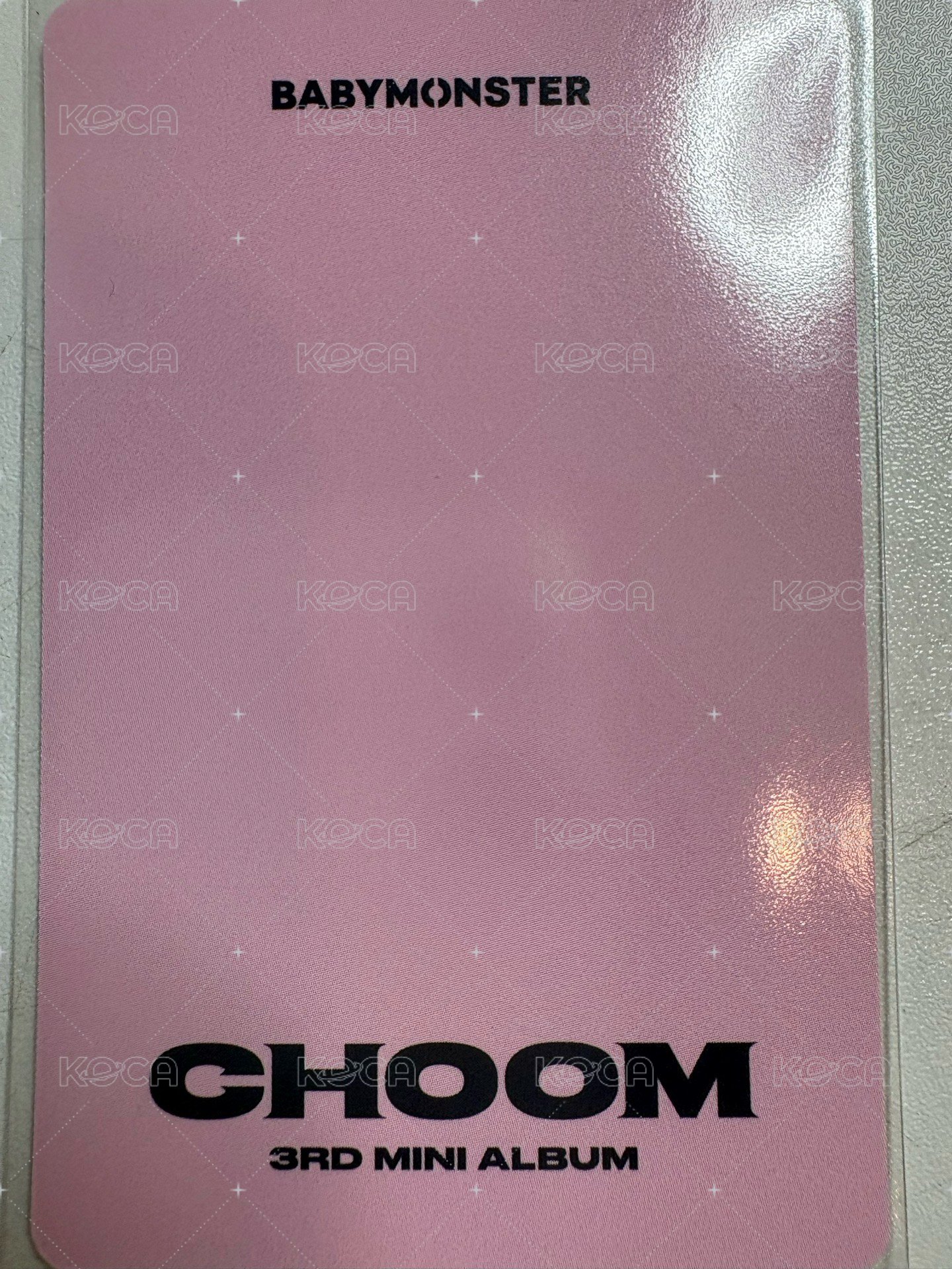 춤 (CHOOM) 單封 專輯卡  背面