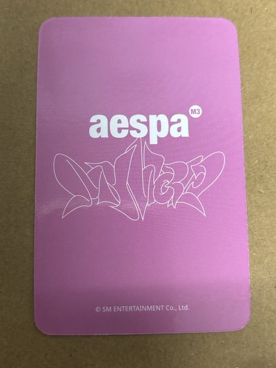 aespa Winter 冬天 MY WORLD am 特典卡 預售冬 冬-94