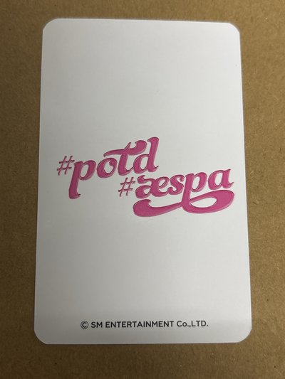 aespa Winter 冬天 #potd展會 入場卡 / 場限卡 #potd日本/泰國展會門票卡2.0冬 冬-96