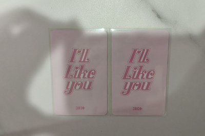 ⚪I'LL LIKE YOU 專輯卡 電子專