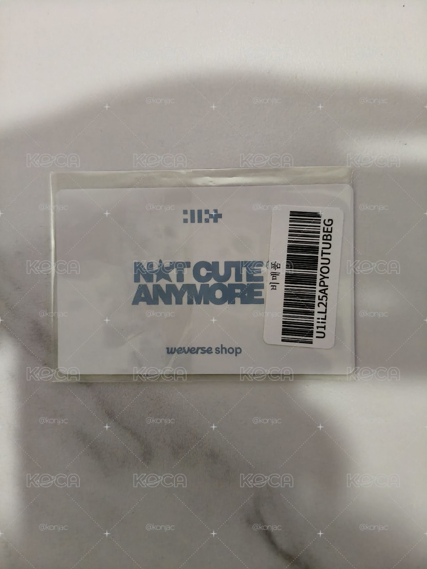 ⚪NOT CUTE ANYMORE YT 特典卡 團卡