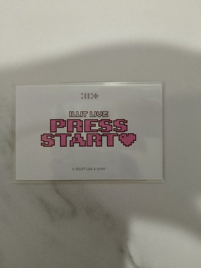 ⚪PRESS START 短版T-shirt 周邊卡 