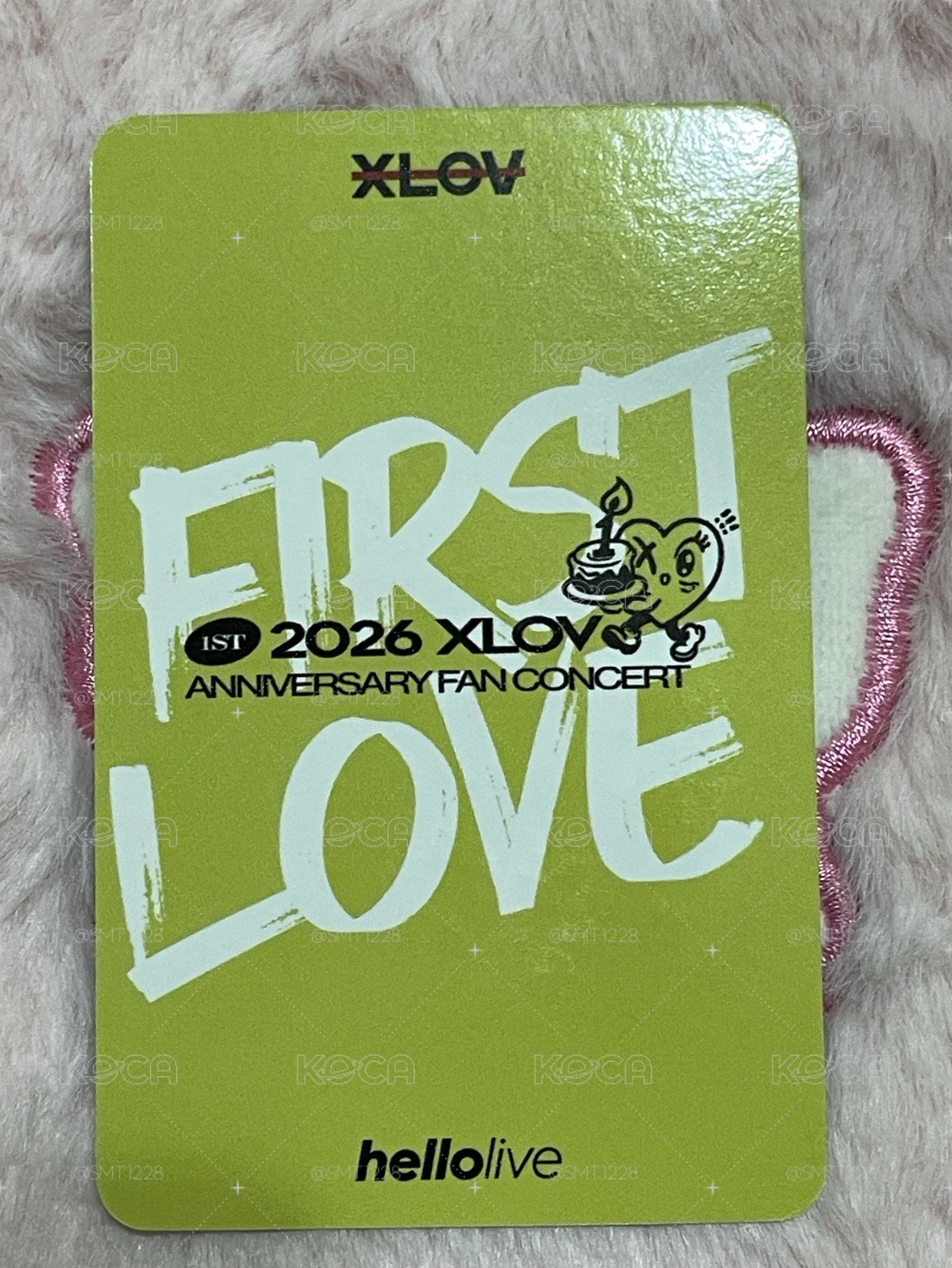 💛咬手指 一週年卡背