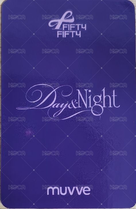 Day & Night mu 預售 特典卡 完美犯罪 ver. 背面