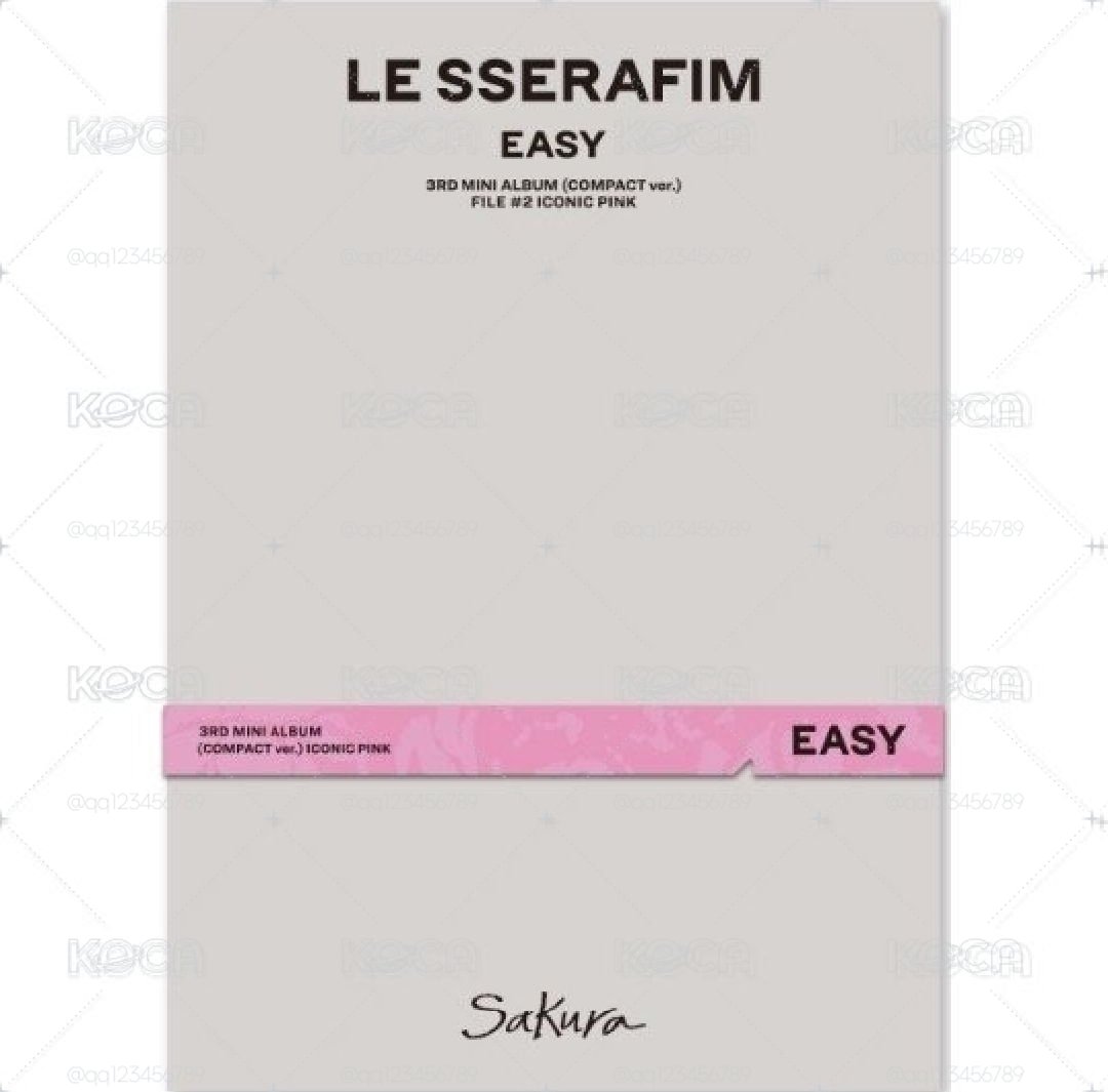 LE SSERAFIM easy櫻花單封 已拆全專
