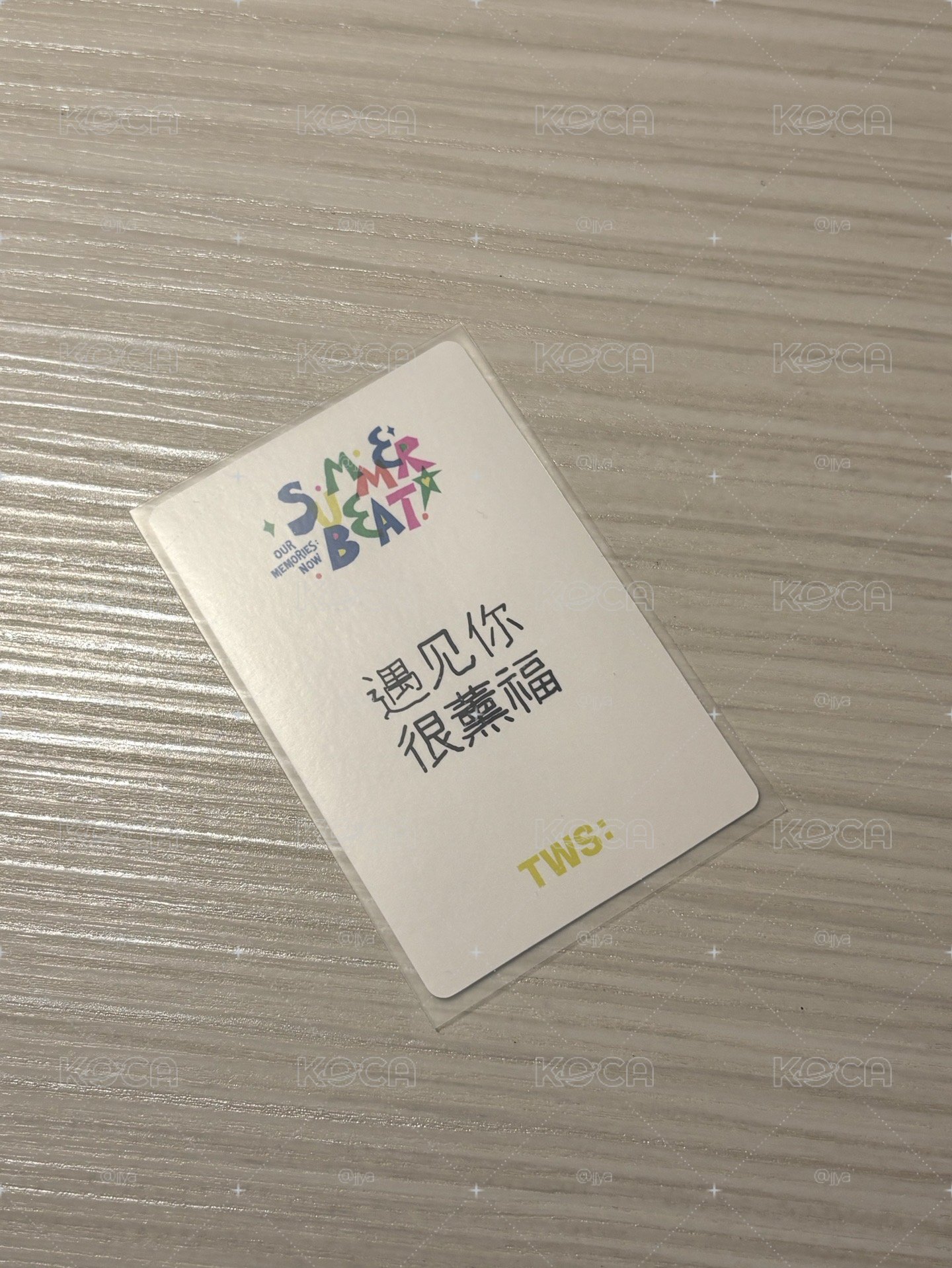 Tws 韓志薫 迷二 中文卡背