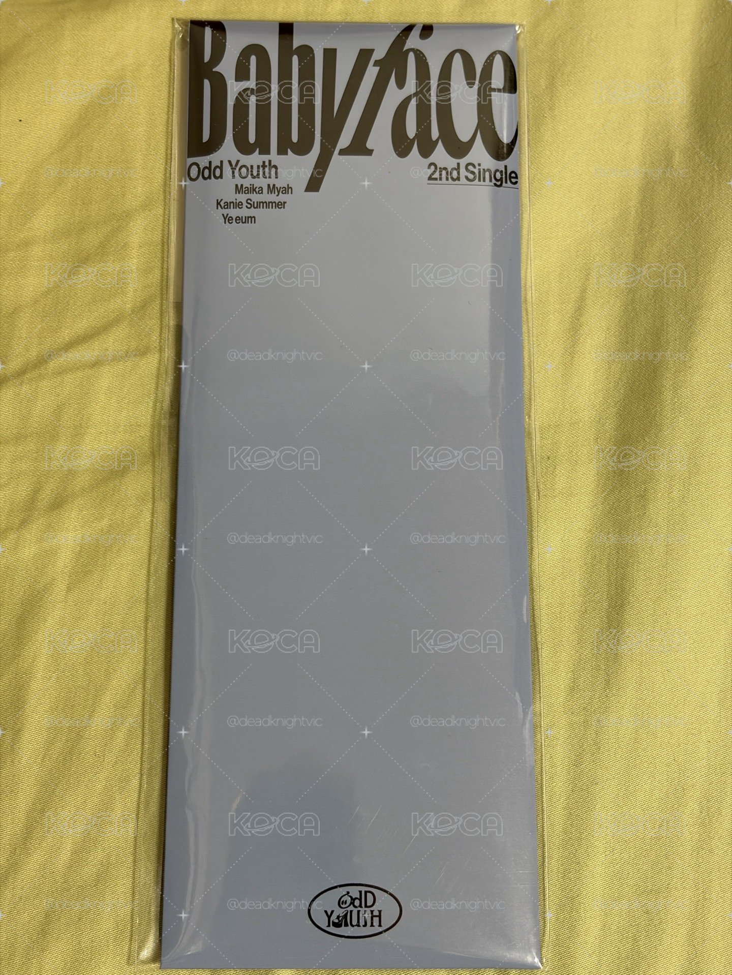 現貨 便宜出售ODD YOUTH 單曲二輯 "Babyface"全新 專輯 未拆專 電子專