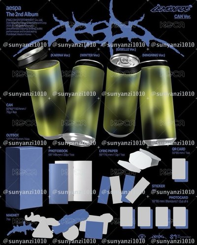 aespa LEMONADE 專輯 CAN ver. (無特典）隨機單封 日本通路