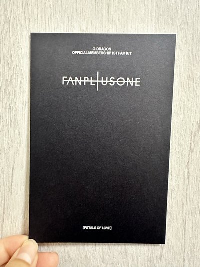 GD 權志龍 一期會員禮 明信片 G-DRAGON OFFICIAL MEMBERSHIP 1ST FAM KIT 