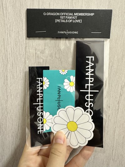 GD 權志龍 一期會員禮 貼紙 G-DRAGON OFFICIAL MEMBERSHIP 1ST FAM KIT 