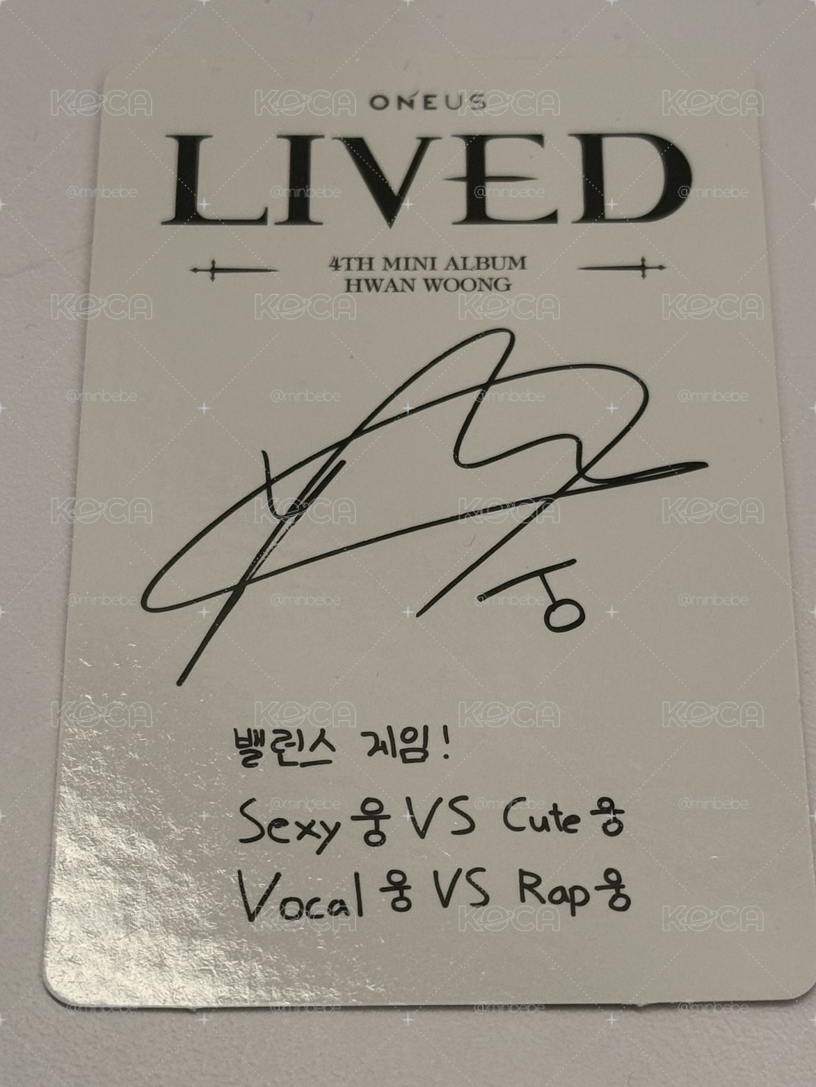 ONEUS LIVED專卡 花束煥雄💐