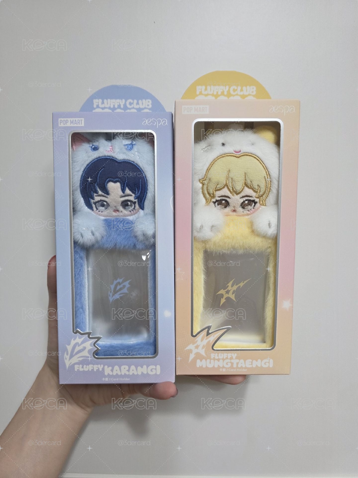 現貨🩵💛冬柚 泡泡瑪特POP MART正版aespa卡套 絨絨萌友系列