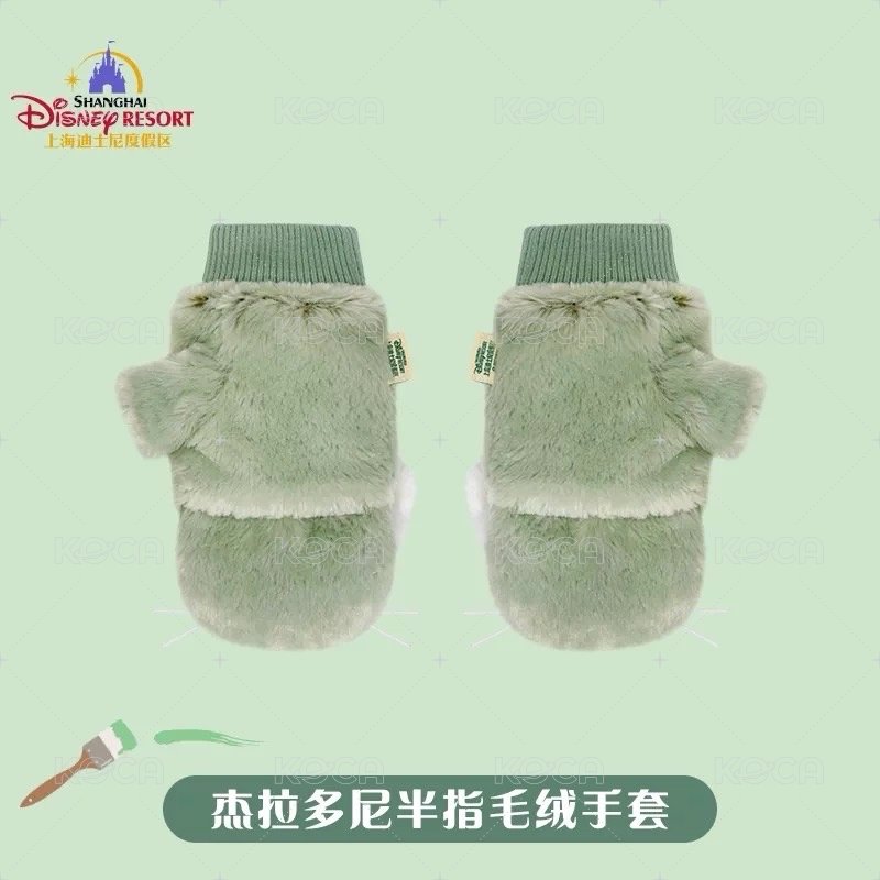半指毛絨手套