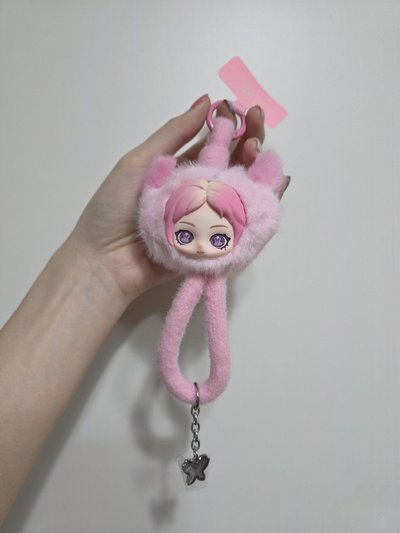 現貨❤️隱藏款/泡泡瑪特POP MART正版aespa手機掛繩 掛件 絨絨萌友系列 隱藏寧 普通柚