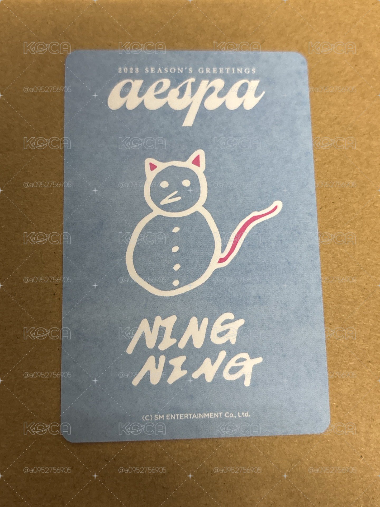 aespa NingNing 寧 23年曆 年曆卡 固配寧 寧-50