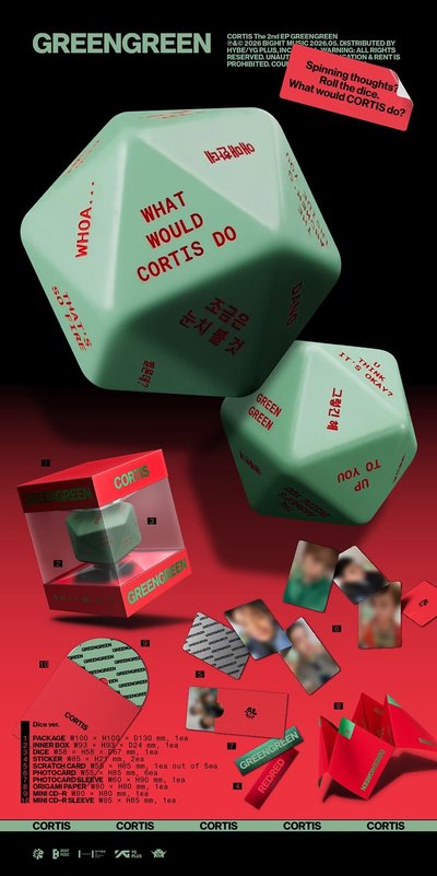cortis 迷二 Dice ver. 專輯卡 骰子專 小卡