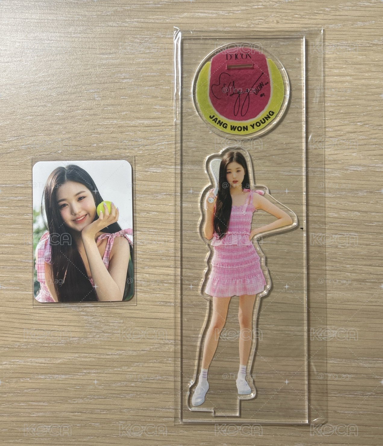 IZ*ONE DICON 員 網球立牌+小卡