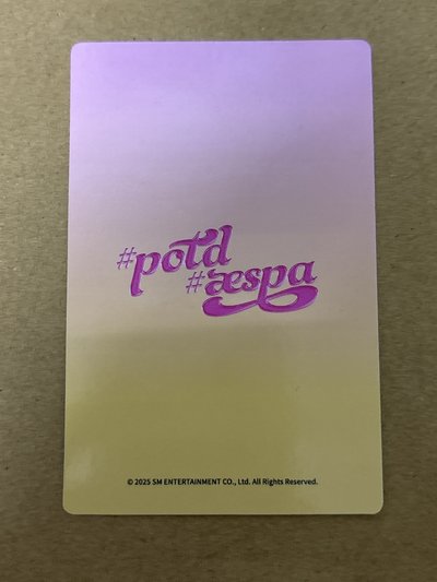 （瑕）aespa Winter 冬天 #potd展會 滿額卡 #potd廣州展會 滿額卡冬 冬-109