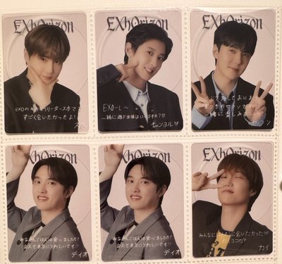 EXO 六巡演唱會隨機透卡全成員