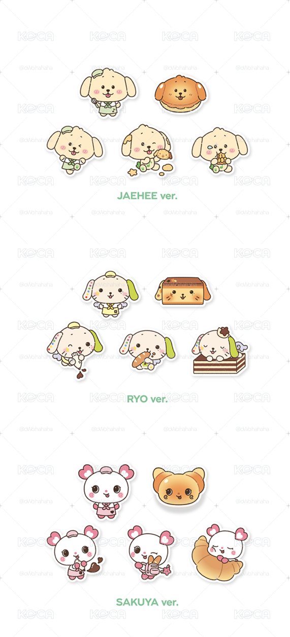 NCT WISH-Bakery貼紙組（韓區代購）免二補（🈚️Riku)⚠️備注打成員英文名