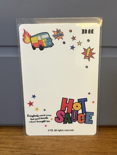 賢 HOT SAUCE 韓週卡冊卡 卡背超可愛！