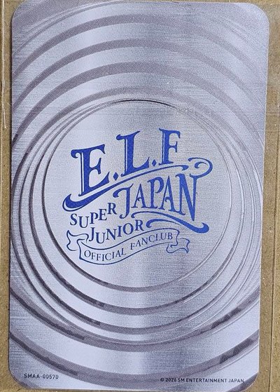 2026 ELF JAPAN 始源會員卡