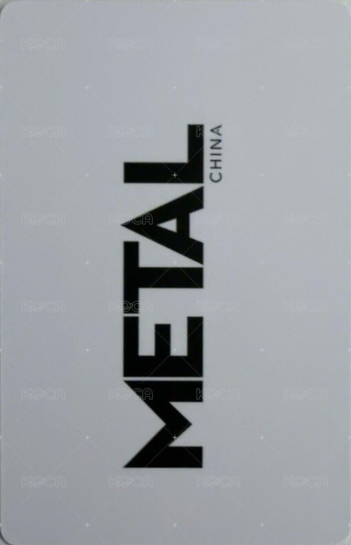METAL生日刊 雜誌卡  背面
