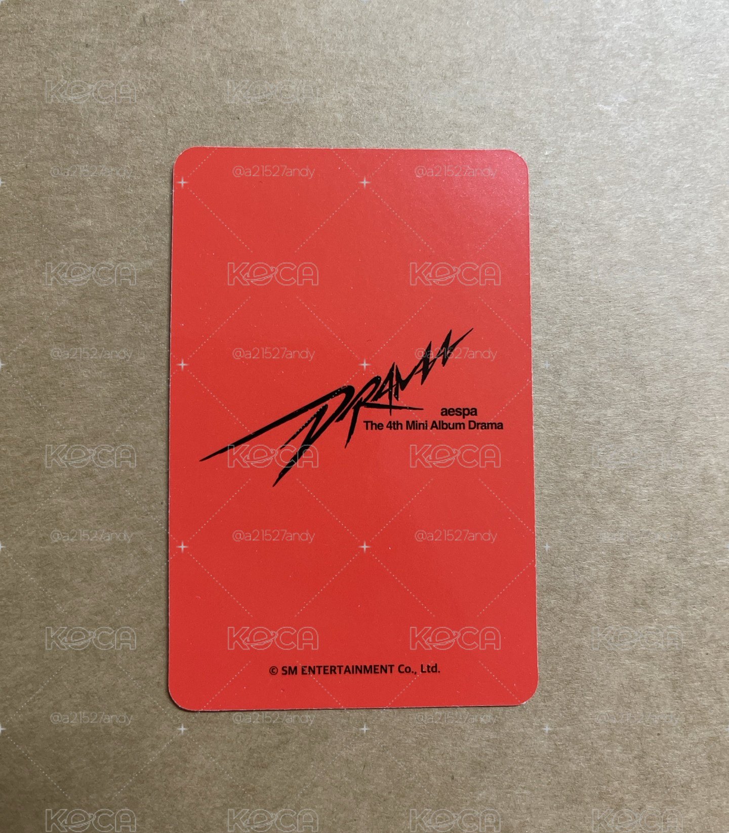 Drama KMStore 簽售卡 aespa  KPM蝦皮簽售