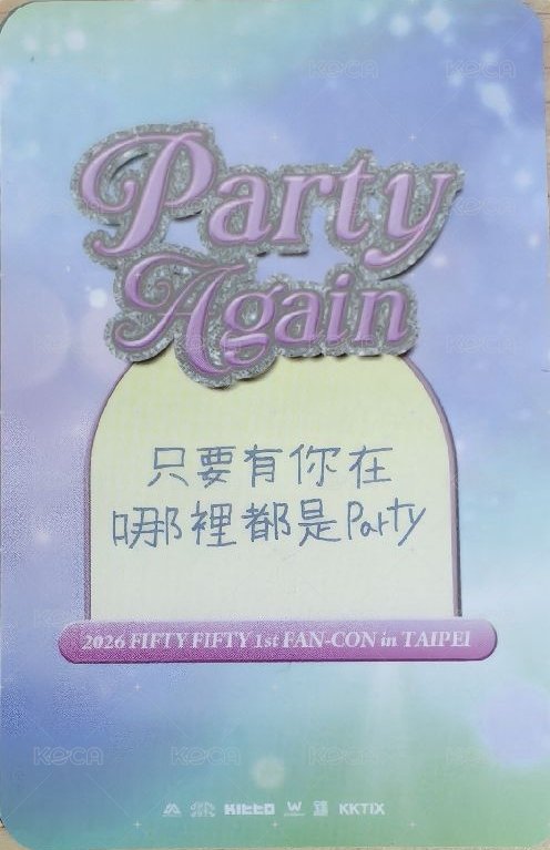 26 fc 微樂客 簽名卡  背面