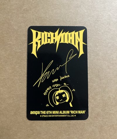Rich Man 專輯卡 JAPAN 柚