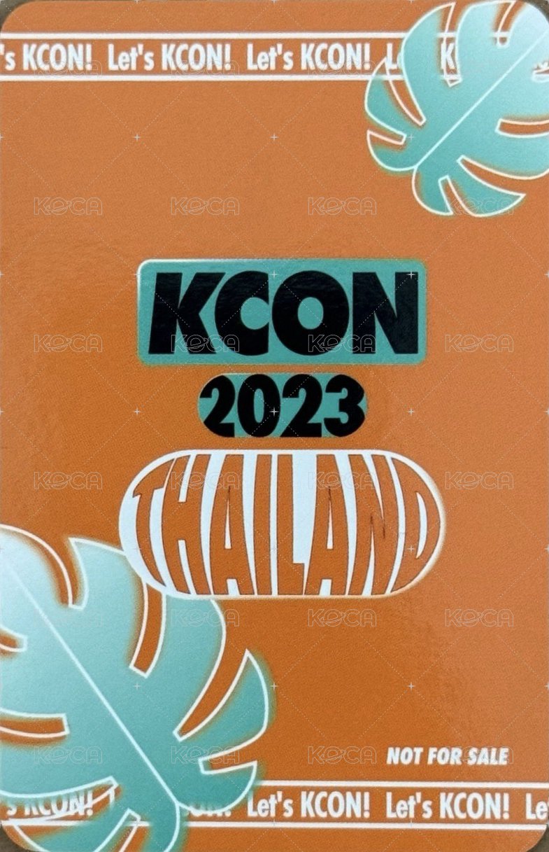 23’ Kcon 周邊卡 kcon刷 背面