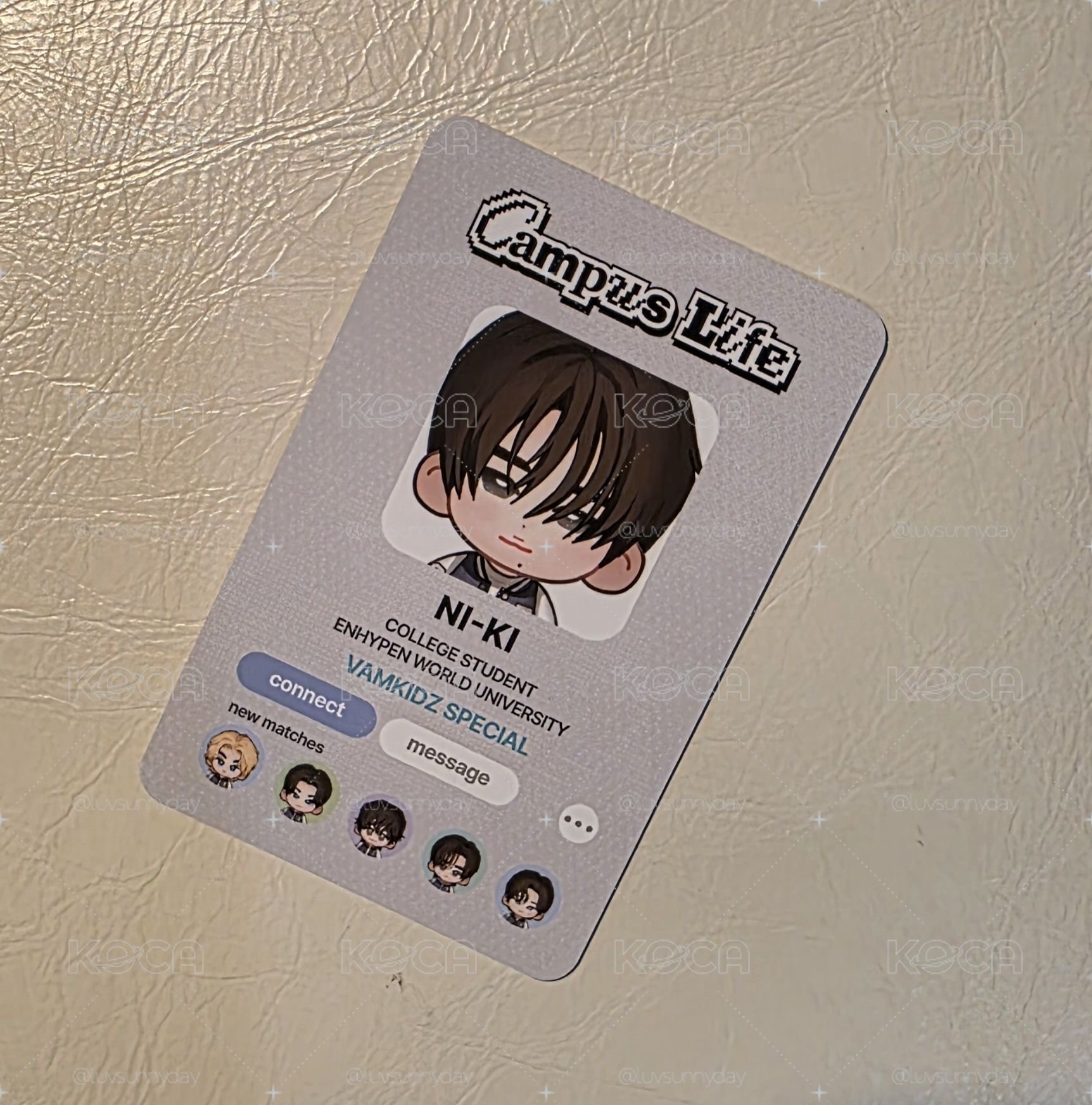 力 校園生活 COUPON Q版人物卡 遊戲卡 6000鑽 未掃