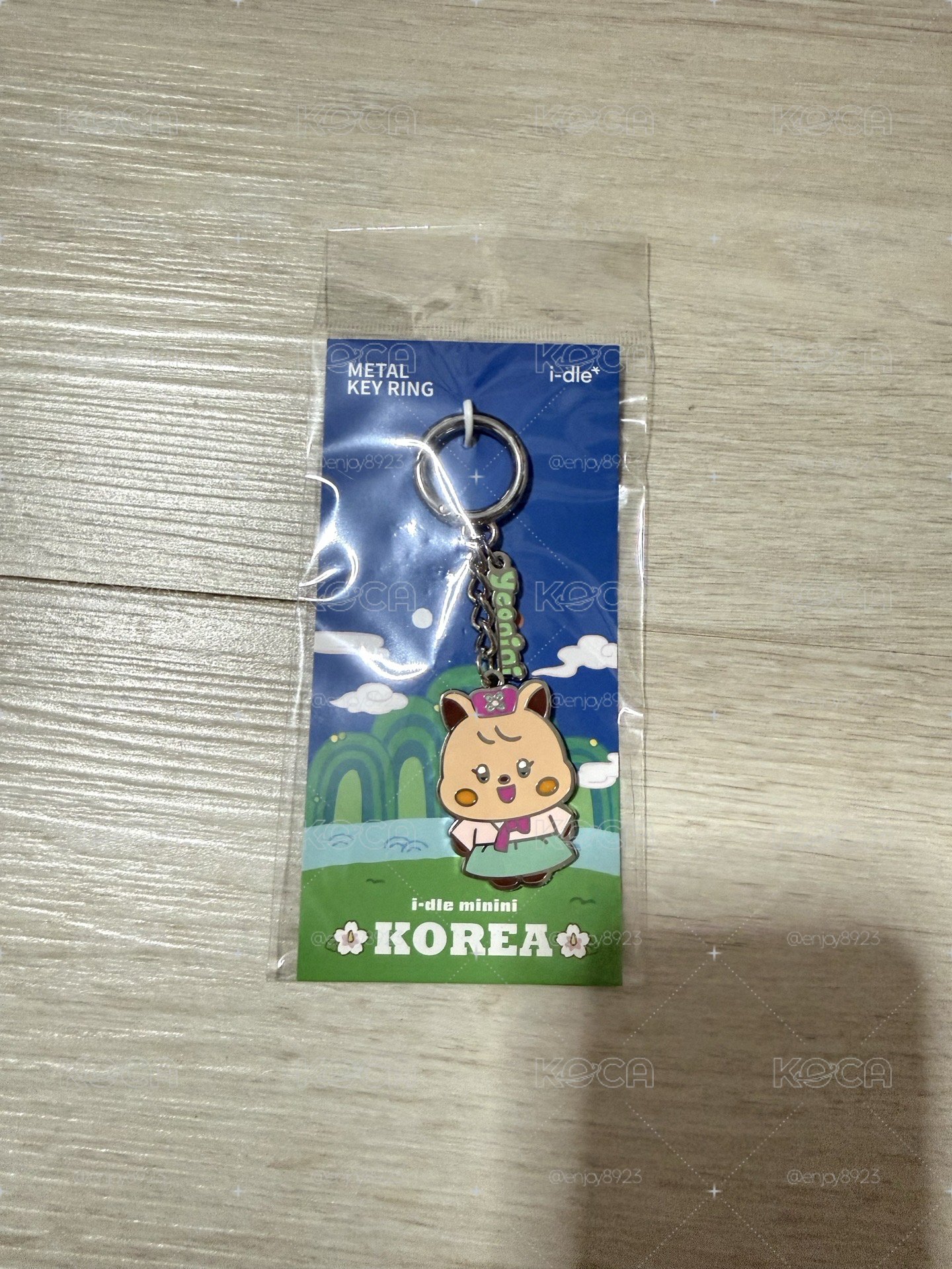 展覽金屬韓服吊飾鑰匙圈-麵 薇娟yeonini 