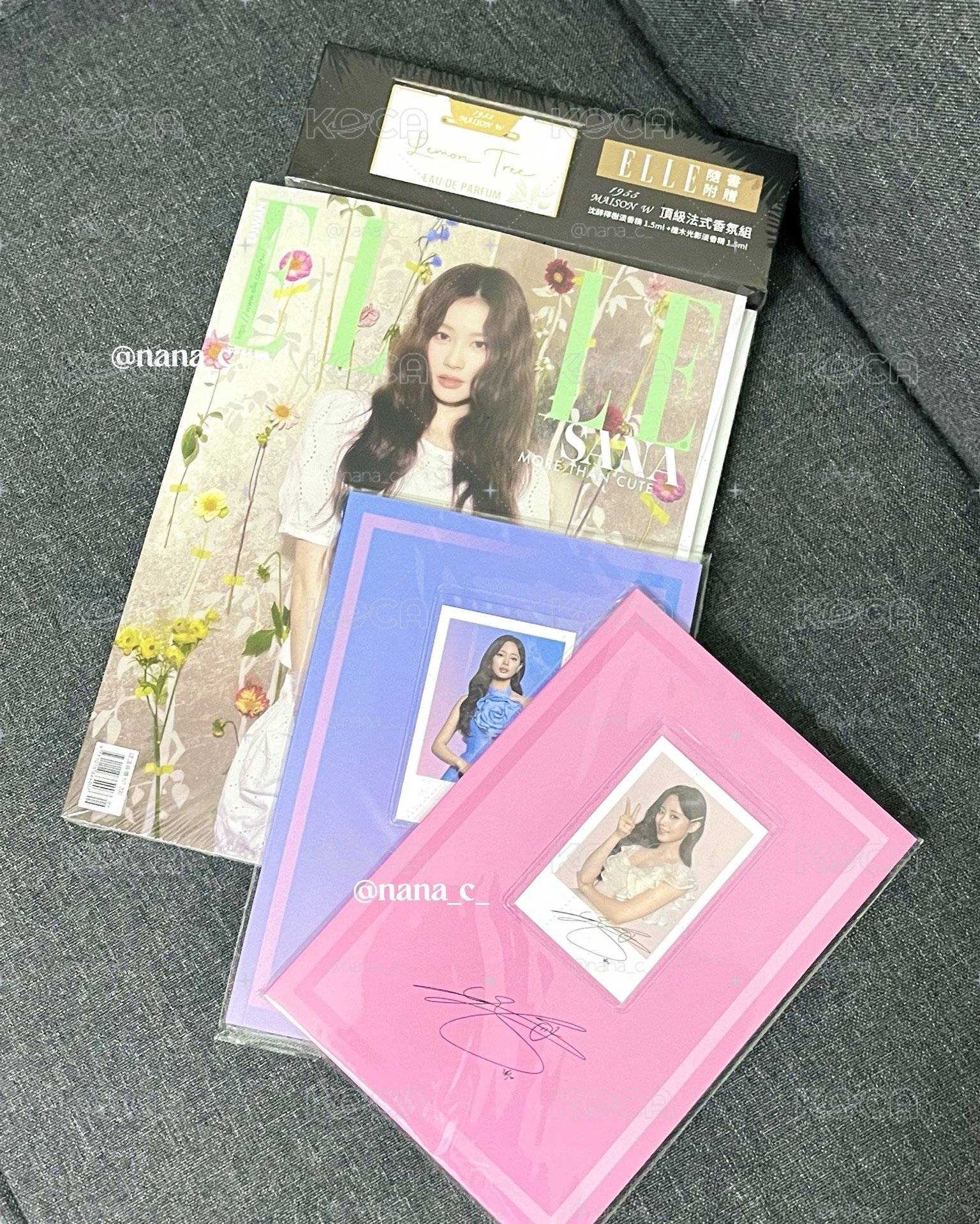 Sana X ELLE雜誌 + 子瑜筆記本一套