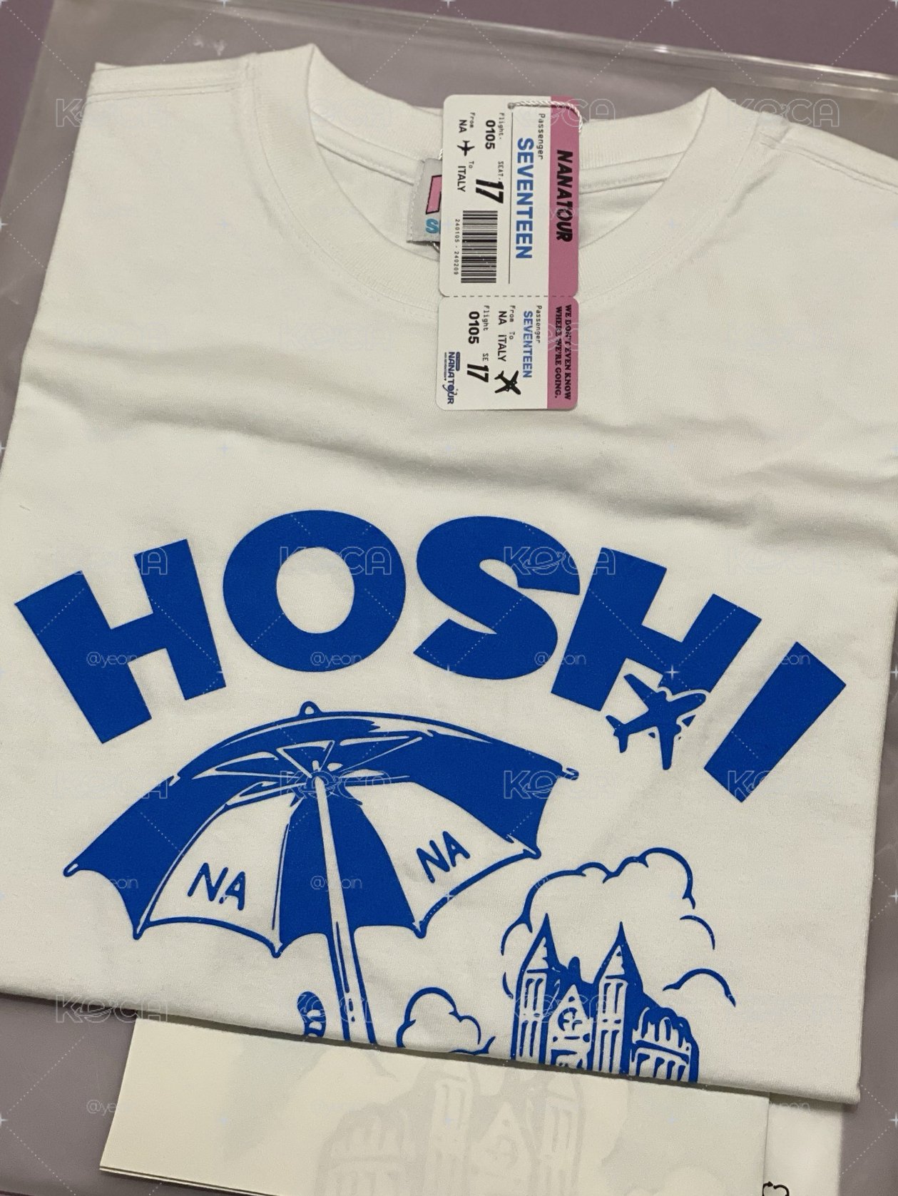 SEVENTEEN NANA TOUR T-shirt HOSHI
